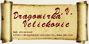 Dragomirka Veličković vizit kartica